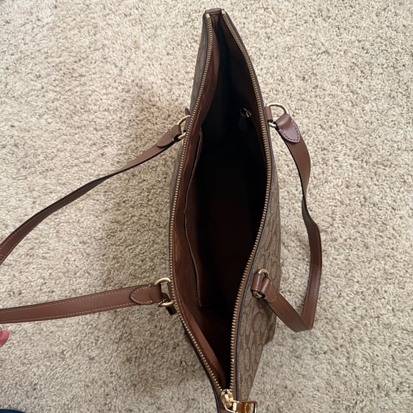 Coach Tan Signature Tote Bag - Picture 11 of 14